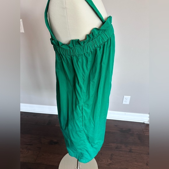 Everlane Paperbag Tank Dress Organic Cotton Removable/Adjustable Straps Green LG - Picture 12 of 16